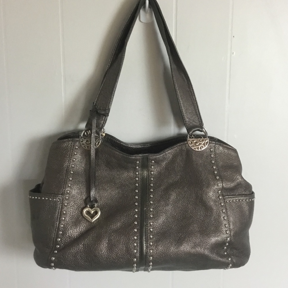 Brighton Andie Metallic Purse Bag Tote Studded